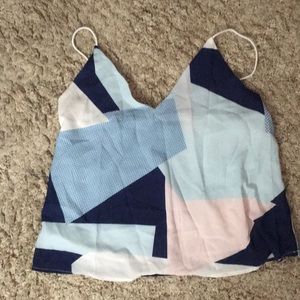 SheIn chic color block top